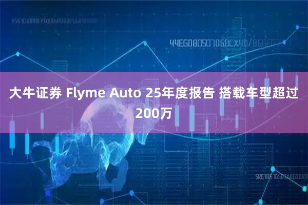 大牛证券 Flyme Auto 25年度报告 搭载车型超过200万