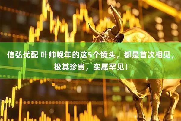 信弘优配 叶帅晚年的这5个镜头，都是首次相见，极其珍贵，实属罕见！